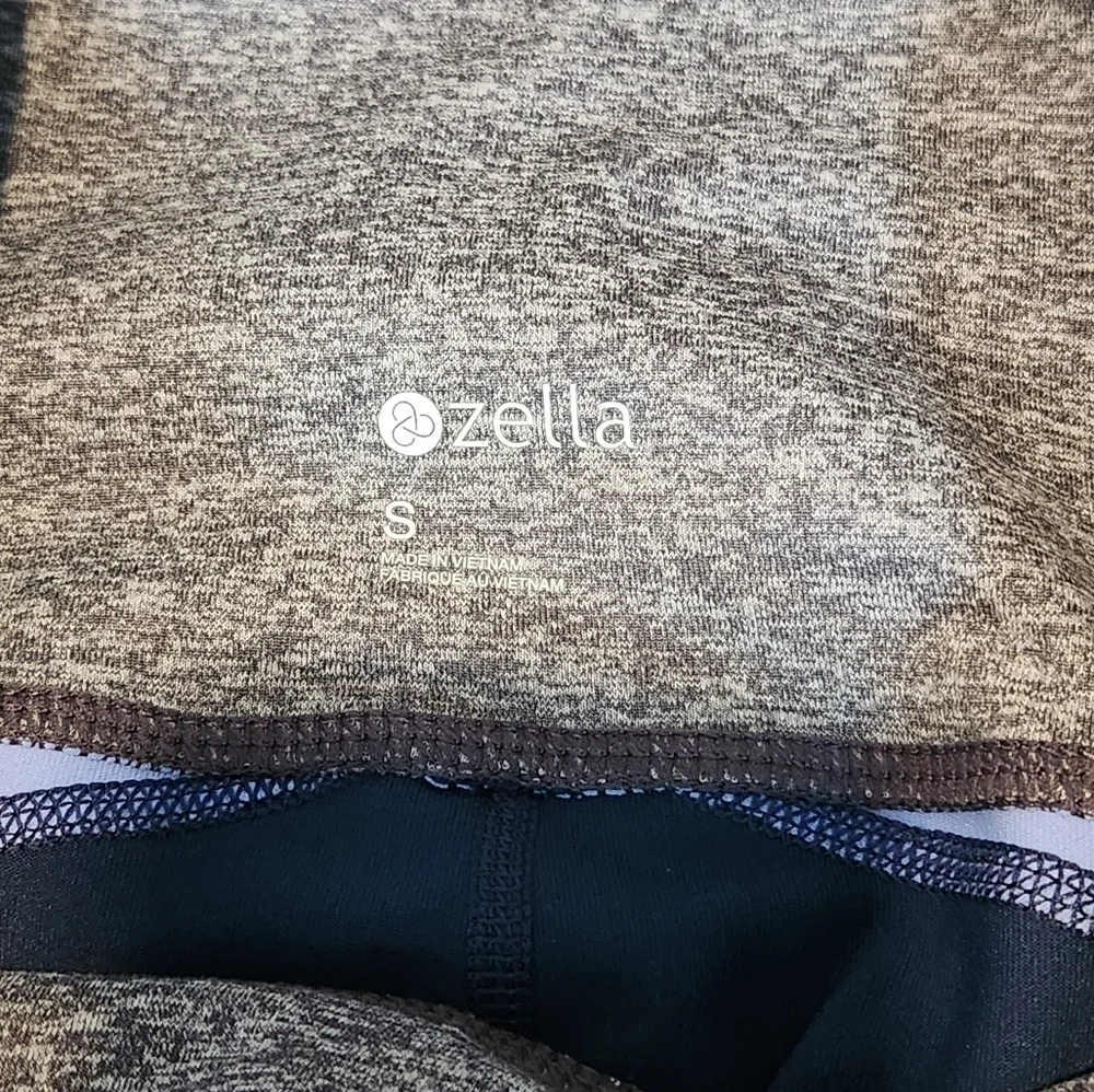 Zella NWOT Women's Colorblock Gray and Blue Workout Yoga Leggings, Small - Picture 6 of 12